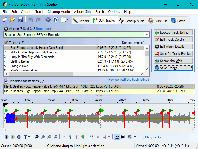 vinylstudio dsd noise